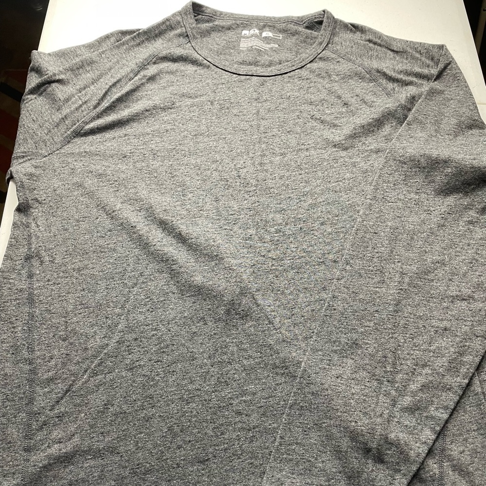 MSX Athletic Long Sleeve Tee Shirt Gray Size XL